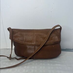 Brown Leather Shoulder Bag